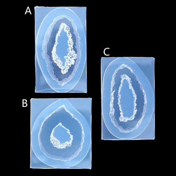 WINDLAND Mini Geode Silicone Resin Molds Keychain Molds for Epoxy Resin Jewelry Molds