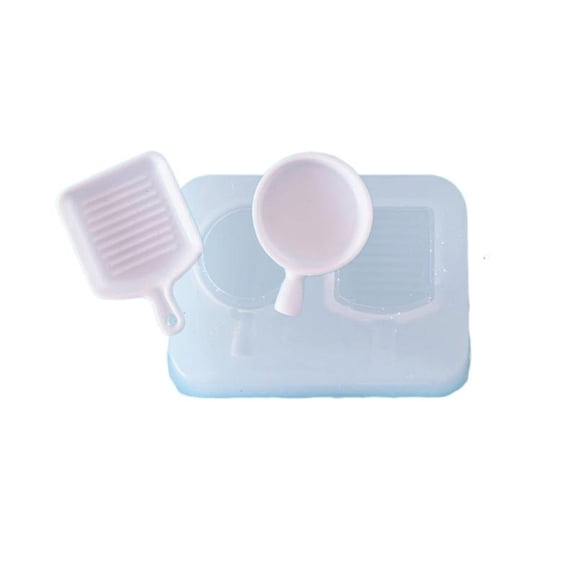 WINDLAND Miniature Food Silicone Mold Mini Dessert Tray Plate UV Resin Molds Dollhouse