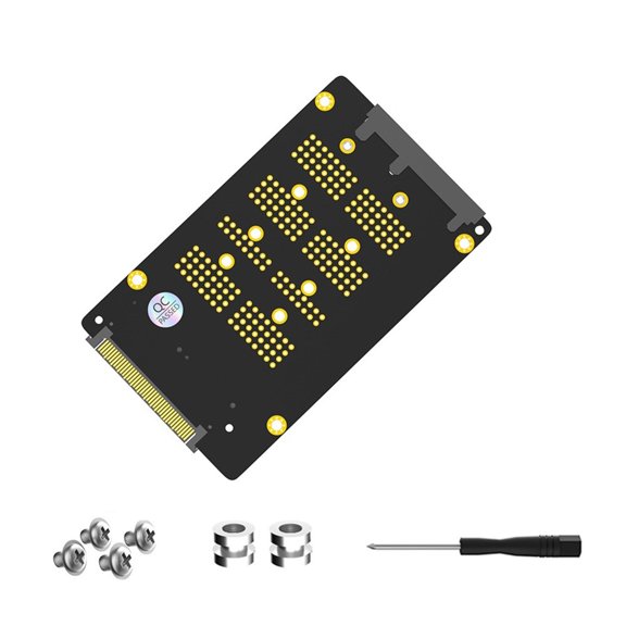 WINDLAND 2 in 1 M.2 SSD to Adapter M.2 (NGFF) NVME PCIE SSD to SFF-8639 and M.2 (NGFF) SATA2.0 SSD Converter