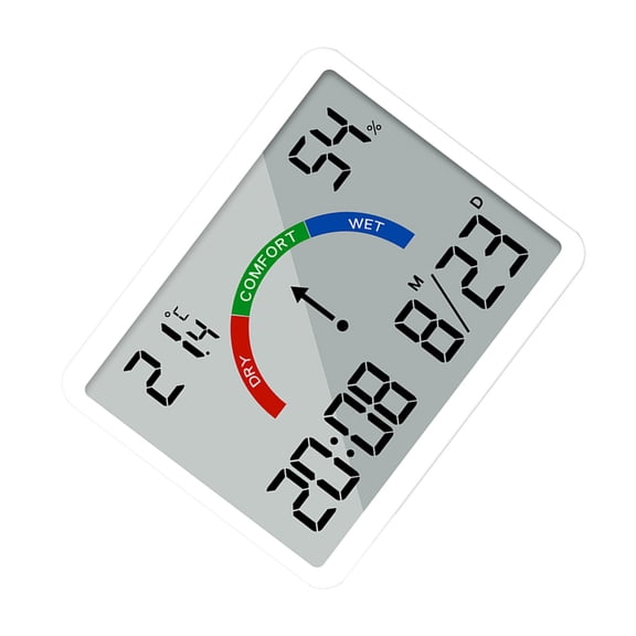 WINDLAND Modern Digital Wall Clock Date & Temperature Magnetic Designs Great for Fridge Mounting Home Decor and Gift for Friends