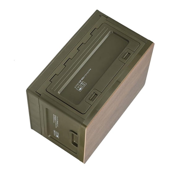 WINDLAND Multi Compartment Folding Organizers Outdoor Enthusiast's Storage Crate Large Waterproof Compartmentalized Utility Box