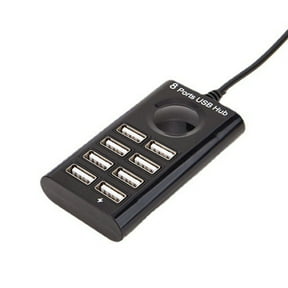 WINDLAND USB 2.0 Hub 8 Port Expansion 100CM Long Cable Multiple Expander for Computer