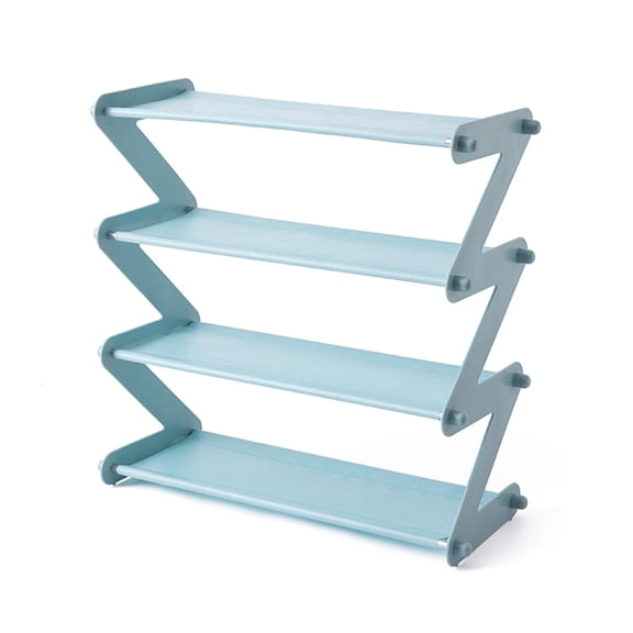 WINDLAND Multi Tiers Storage Solution for Heels Sneakers Space Saving Z Shaped Shoes Rack for Home Bedroom Dormitory