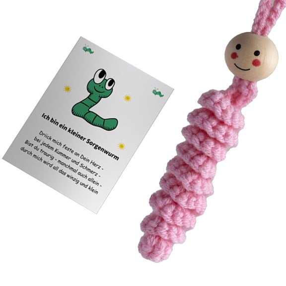 WINDLAND Multifunctional Crochet Comfort Worm Sensory Toy for Anxiety and Stress Release