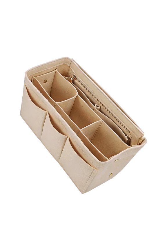 Multifunctional Felt Cosmetic Holder Portable Makeup Bag With Multiple Pockets