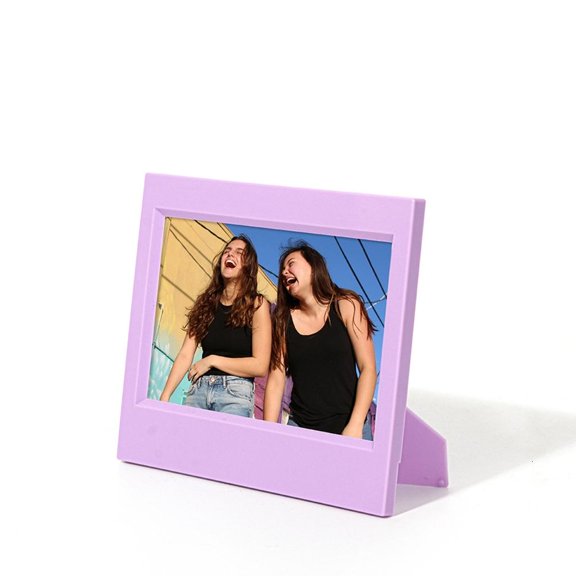WINDLAND Multipurpose Miniature Picture Frame 5Inch Resin Photo Holder with Folding Stand For Desktop Shelf Display Decoration