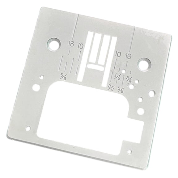 WINDLAND Multipurpose Sewing Machine Needle Plate with Scale Marking Metal Needle Plate