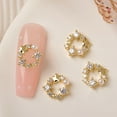 thumbnail image 1 of WINDLAND Nail Charms Snowflake Nail Art Rhinestones Metal Nail Studs Christmas Nail Decor, 1 of 20