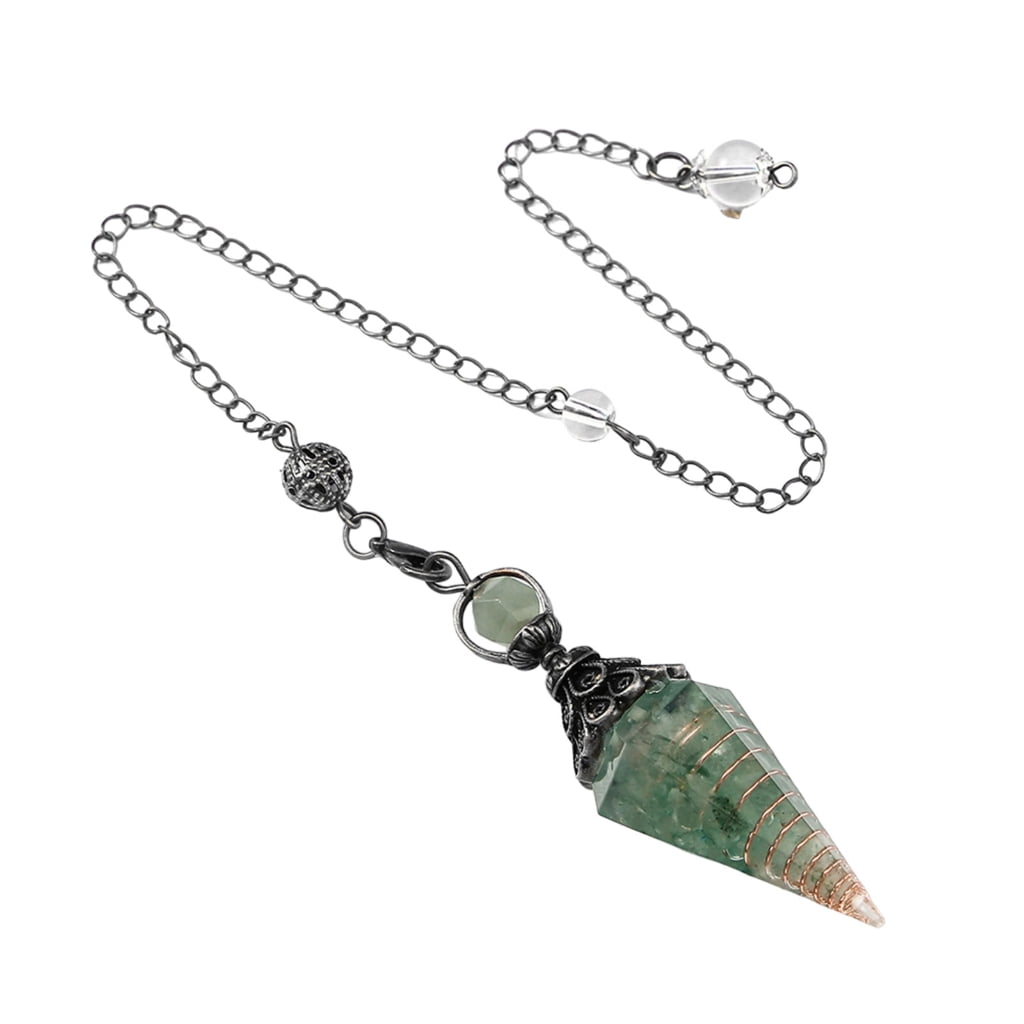 WINDLAND Natural Stone Pendulums Lazuli Crystal for Reikis Healings and