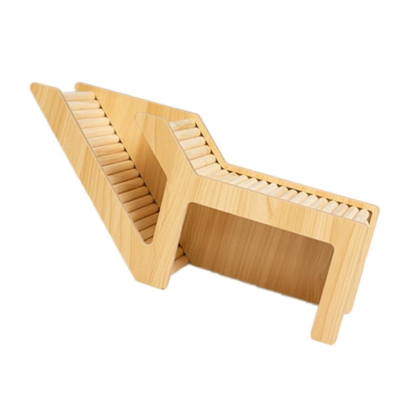 WINDLAND Natural Wood Hamster Hideouts Ladder Tunnel For Syrian Hamsters And Rodents Climbing and Hiding Cage Corner Platform