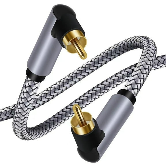 WINDLAND 1/2/5m Male to Male Subwoofer Cable for Amplifiers Systems Home Theater