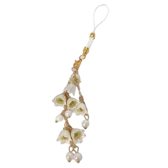 WINDLAND Unique Orchids Phone Charm Strap Lanyard Keychain Pendant for Key Bag Phone Case