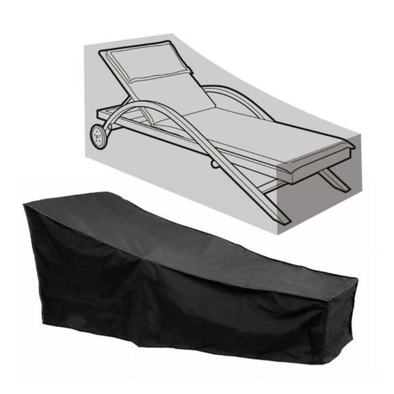 WINDLAND Outdoor Chaise Lounge Cover Waterproof Lounge Chair Recliner Protective Cover Dust Snow Wind-Proof Lawn Furniture Cover