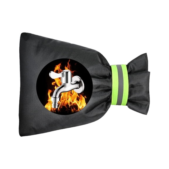 WINDLAND Outdoor Faucet Freeze Protections Cover With Reflective Strips Insulation Sleeve