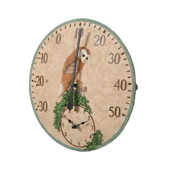 WINDLAND Outdoor Indoor Thermometers,Hanging Wall Thermometers Wall Clock Thermometers