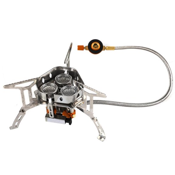 WINDLAND Outgoor Wind Proof Gas Stove Foldable Burner for Outdoor Camping Hiking Picnics