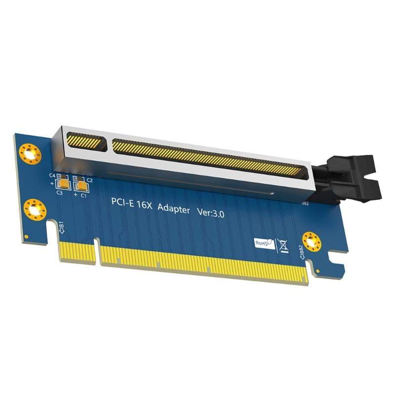 WINDLAND PCIE 16X 90 Degree Reverse Risers Card PCIE Risers Card Add on ...