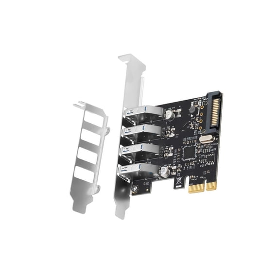 WINDLAND PCIExpress To USB3.0 4 Port Card Automatic Driver Installation PC Components