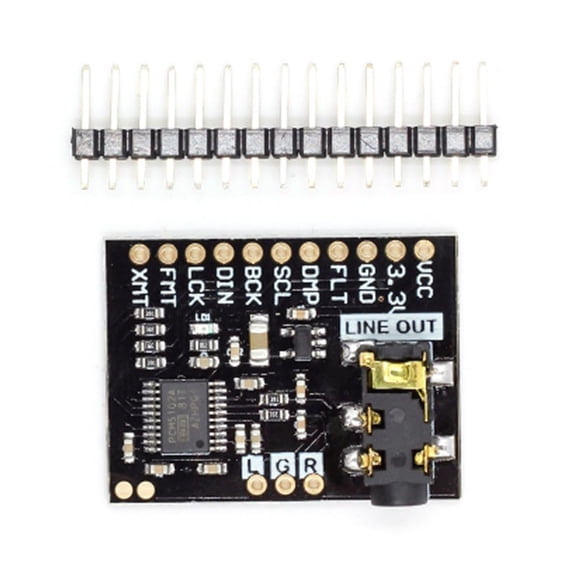 WINDLAND PCM5102A Sound Card Module Board Digital PCM5102A Sound Board Voice Module Stereo Sound Card with 3.5mm Output