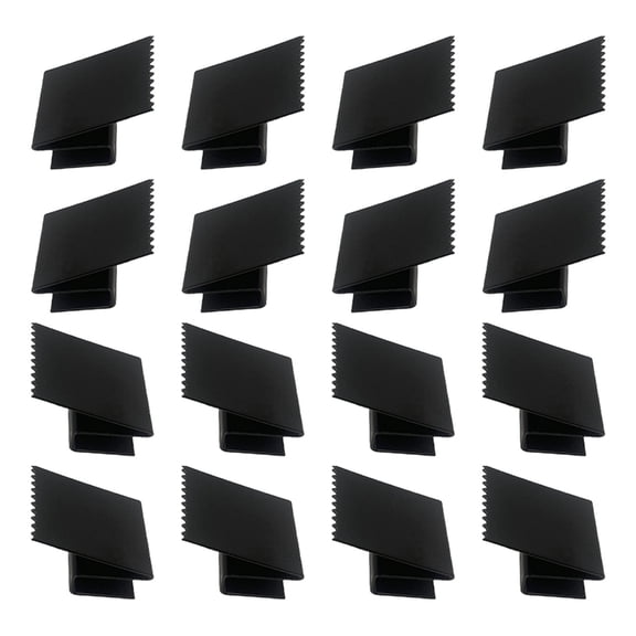 WINDLAND Pack Of 16 Strong Steel Typhoon Window Clamps Universal Fit Reusable Storms Defense Security Clip for Household