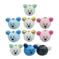 thumbnail image 1 of WINDLAND Pack of 10 Handcrafted Animal Face Wood Beads Cute and Colorful Bead for Jewelry, 1 of 20