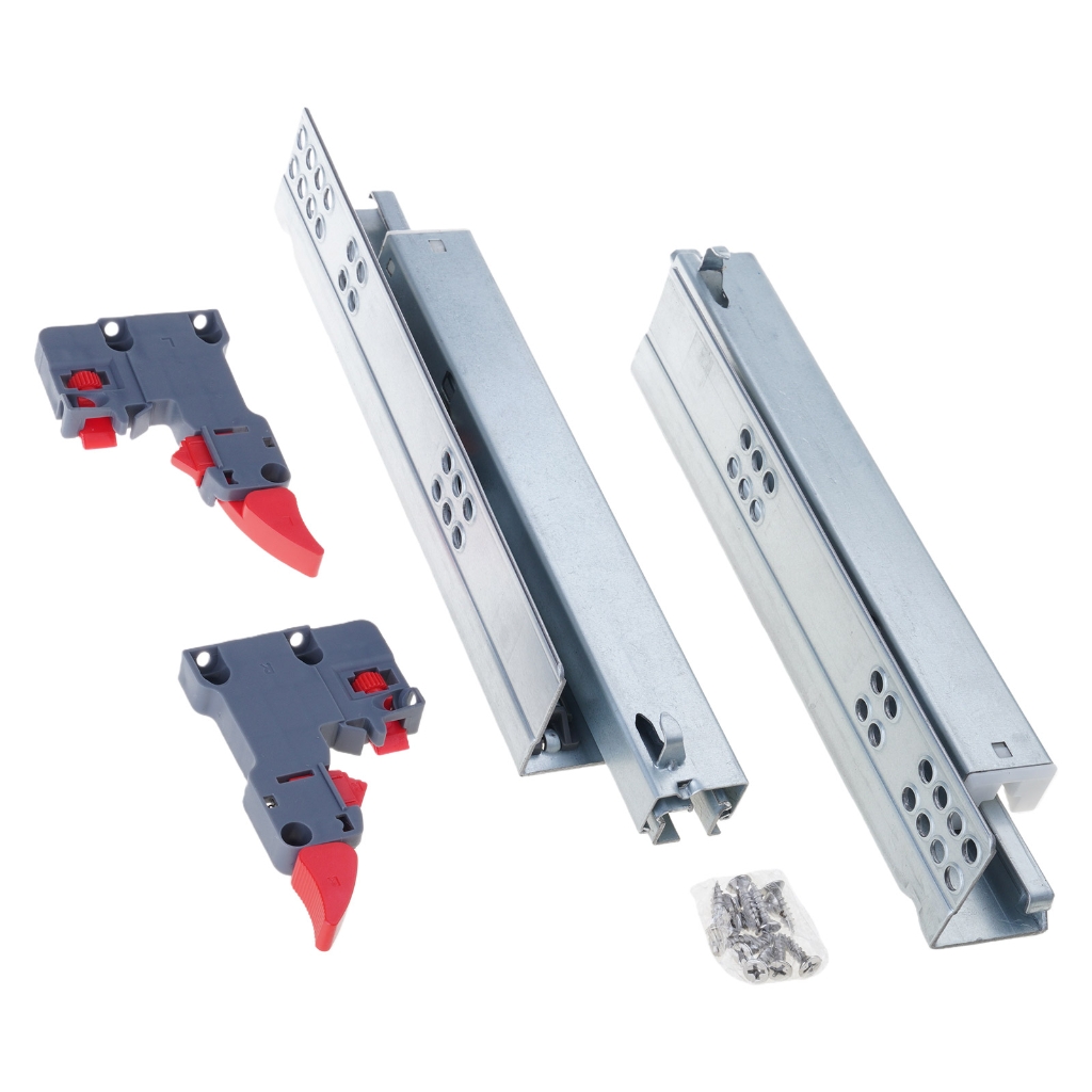 WINDLAND Pair Undermount Soft Close Drawer Slides Full Extension ...