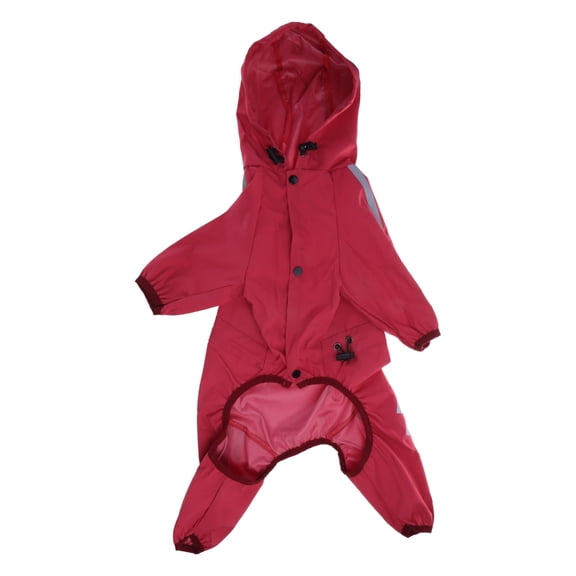 WINDLAND Pet Dog Raincoats ReflectiveStripe Cat Raincoats Puppy Walking Rainsuit Jackets
