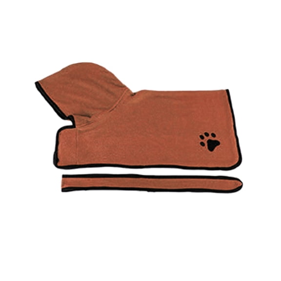 WINDLAND Pet Drying Towel for Dogs Cats High Absorbent Swimming Bathing Robe for Small Medium Dog Hooded Bathrobe for Small Pets