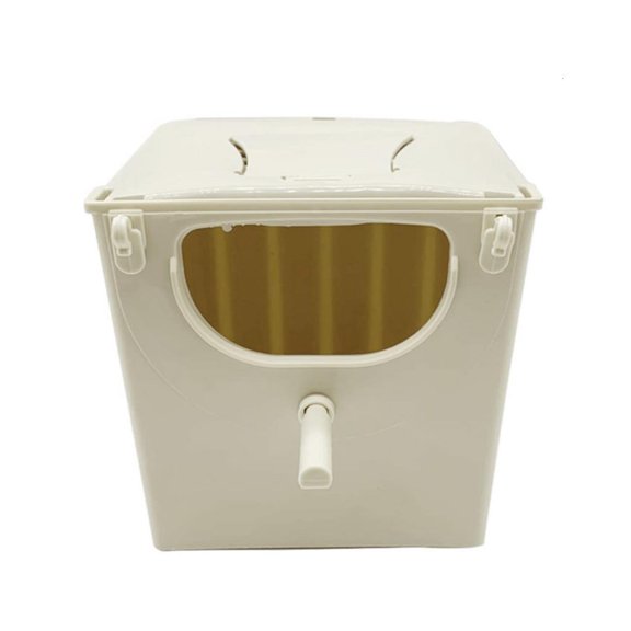 WINDLAND Plastic Birds Breeding Box Hang on Cage with Perch to Rest Cockatiel Mating Box