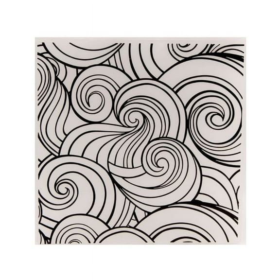 WINDLAND Plastic Embossing Folder for Scrapbooking DIY Swirl Album Card Making Decoration