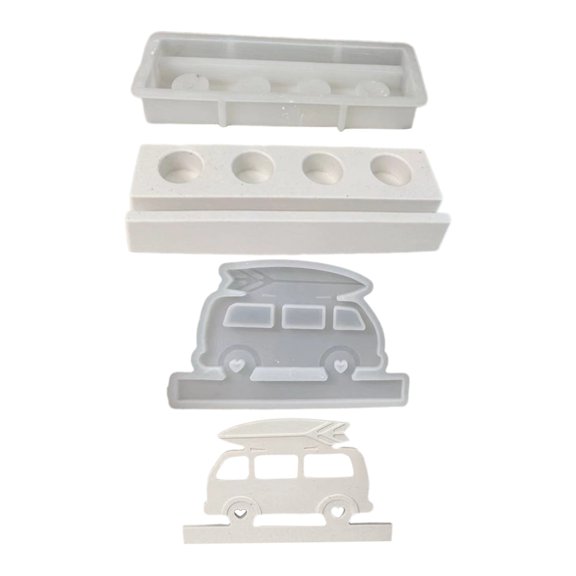 WINDLAND Plug-in Campers Candle Stand Mold Candlestick Mold Candle Holder Gypsum Mould