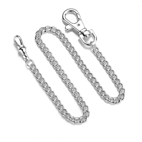 WINDLAND Pocket Watch Chain Gold Silver Color Pocket Watches Chains Replacement Chain for Antique Quartz Vintage Watch Alloy