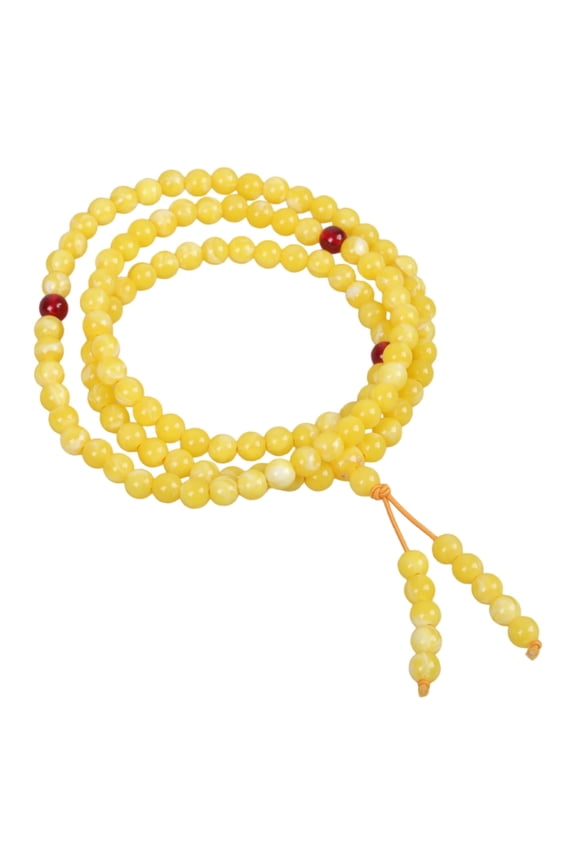 Polished Amber Bead Necklace Comfortable Bangle Jewelry Piece For Mindful Living