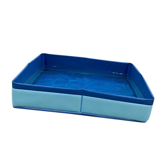 WINDLAND Portable PVC Dog Pool for Small Dogs with No Inflation Wash Tub