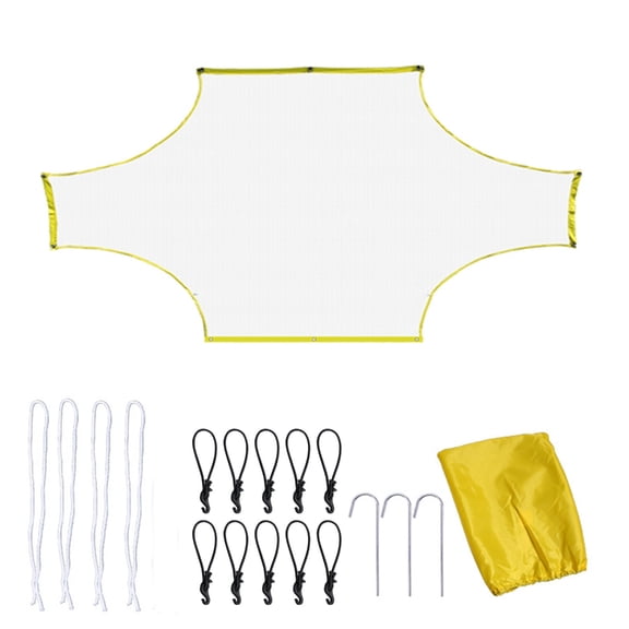 WINDLAND Portable Soccer Net Practice Goal Shots Scoring Soccer Goal Targets Net