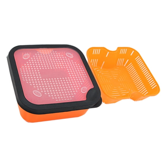 WINDLAND Portables Fishing Baits Box Separated Compartments Earthworms Lures Carriers