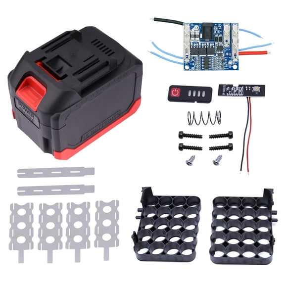 WINDLAND Battery Storage Case Storage And With Power Indicating For 5/10/15/20 Batteries