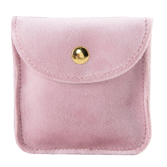 Stylish Flannel Jewelry Storage Pouch Contemporary Jewelry Packaging Bag Handy Storage Container for Jewelry Collector