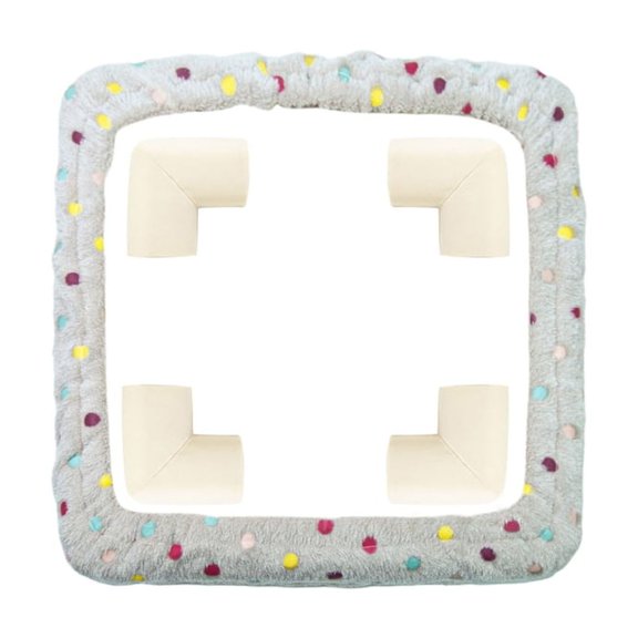 WINDLAND Punch Needle Frame Cover Rugs Hooking Frame Cover 25/40cm Square Cross Stitches Hoop Frame Cover for Painting Quilting