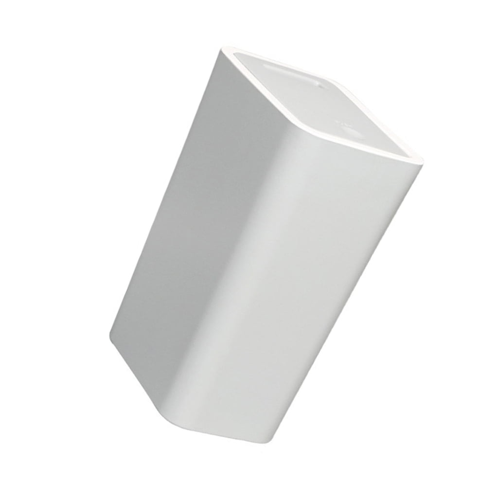 WINDLAND Push Lid Sealed Trash Can, Large Waste Basket Garbage Bin for Kitchen, Bathroom, Desk Side Disposal