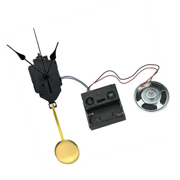 WINDLAND Quartzs Pendulum Clock Movement with Music Box Horn Kits for DIY Repair Projects