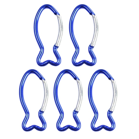 WINDLAND Quick Link Fish Shape Climbing Buckle Metal Locking Spring Snap Hook Carabiner Clip for Camping Fishing Hiking Traveling