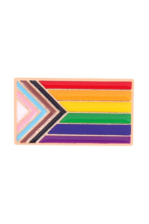 Rainbow Pride Flag Pin LGBTQ Transgender Flag Enamel Pin - Lapel or Fabric Pin