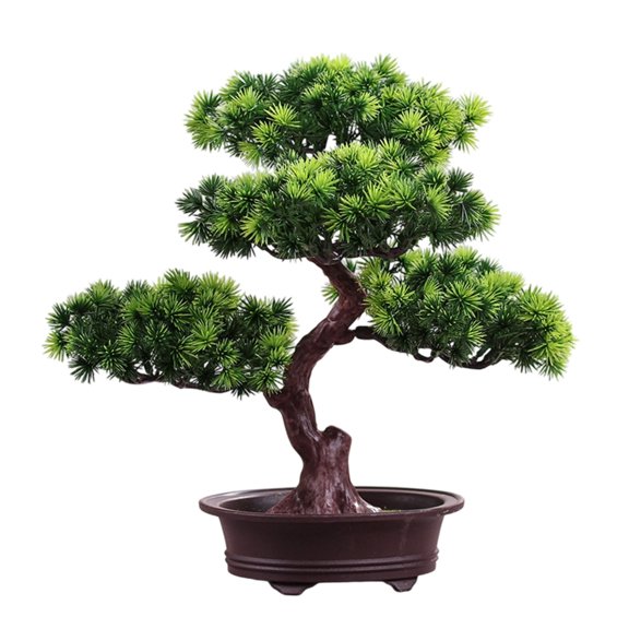 WINDLAND Realistic Miniature Bonsais Tree Plastic Materials Office Meditations Space Accent