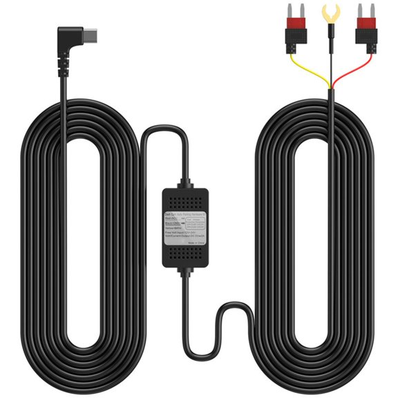 WINDLAND Space Saving Dashcam Hardwire Kit USB C Cable for Vehicle Electronics