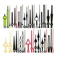 thumbnail image 1 of WINDLAND Reliable Wall Clock Pointer Different DIY Clock Hands Replacement Repair Part, 1 of 8