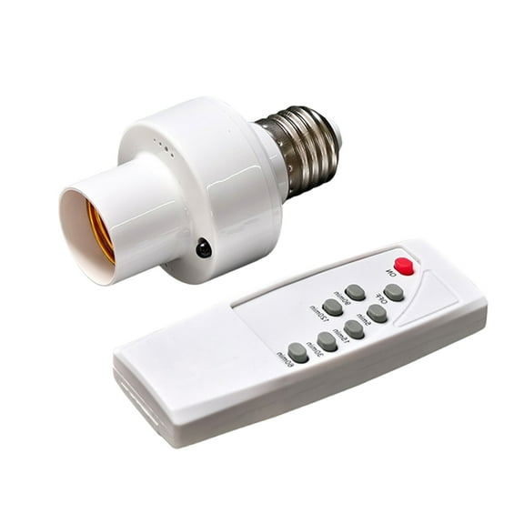 WINDLAND Remote Control Light Socket with Remote Timer E27 Base Lamp Holder for Garage