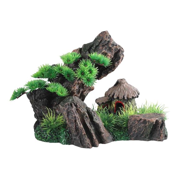 WINDLAND Reptiles Artificial Plant Suit Resins Aquariums Decoration Fish Tanks Decoration