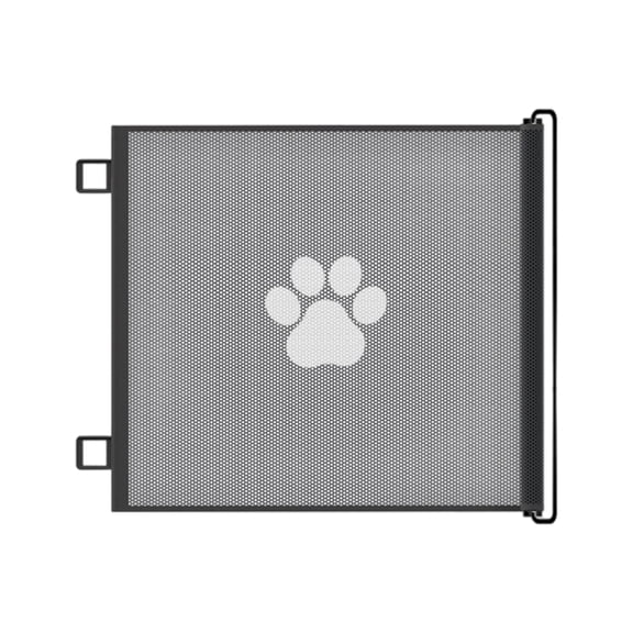 WINDLAND Retractable Dog Gate For Small Pet Stair Barrier Flexible Indoor Outdoor Use Fit Narrow Space Childproofing Hallways