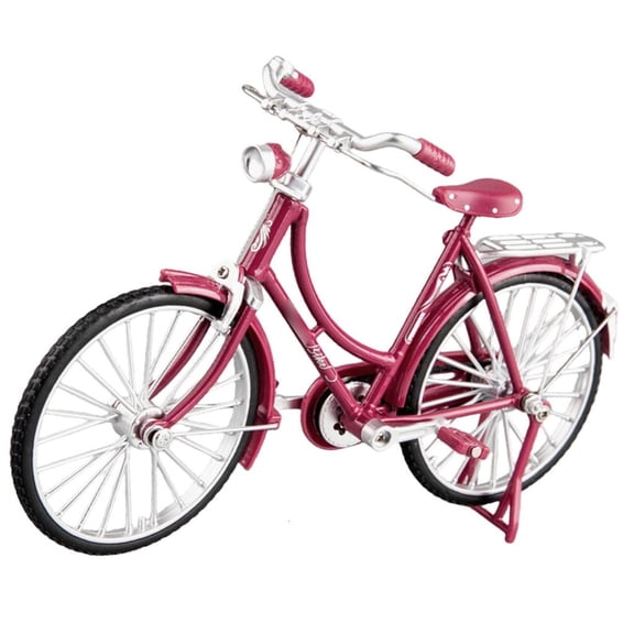 WINDLAND Retro Bicycles Model Ornament Nostalgic Design Miniature Bike Figurine for Living Room Bookcase and Desktop Decoration